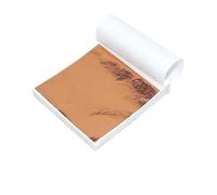 Lot de 100 feuilles de cuivre imitation or, argent, 8 x 8,5 cm, for loisirs créatifs, peinture, nail art, dorure, décoration d'intérieur(100pcs rose gold)