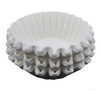 Lot de 100 feuilles de filtre à café W250/110 en forme de fleur pour Hario et similaire pour appareils à verser sur les appareils, 100 feuilles de filtration naturelle (blanc)
