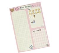 Lot de 100 feuilles de notes adhésives autocollantes avec 6 lapins - Planification hebdomadaire - Fournitures scolaires et de bureau pour étudiant