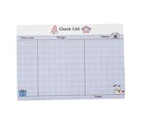 Lot de 100 feuilles de notes adhésives autocollantes avec 6 lapins - Planification hebdomadaire - Fournitures scolaires et de bureau pour étudiant