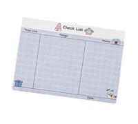 Lot de 100 feuilles de notes adhésives Lapins - 6 notes autocollantes pour plan quotidien - Joli bloc-notes animal - Planification hebdomadaire - Fournitures scolaires et de bureau