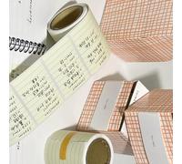 Lot de 100 feuilles de notes adhésives pour écrire des notes adhésives pour fournitures de bureau lignées, quadrillées, non lignées