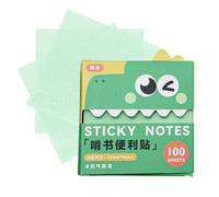 Lot de 100 feuilles de notes adhésives transparentes | Blocs-notes autocollants pour écrire, planifier des études, l'école, le bureau, le travail, la papeterie, le bureau