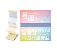 Lot de 100 feuilles de notes autocollantes scintillantes, imperméables | Jolies notes adhésives pour l'école, le bureau, le travail, le bureau, l'étude, le livre, la salle de classe, les bords