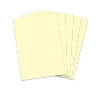 Lot de 100 feuilles de papier à lettre jaune - Papier jaune - 90 g/m² - Format A4