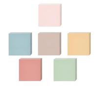 Lot de 100 feuilles de papier adhésif coloré non ligné 7,6 x 7,6 cm pour bloc-notes, calendrier, réfrigérateur