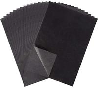 Lot de 100 feuilles de papier carbone A4 pour transfert à la main, pour l'école, le travail (noir)