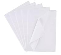 Lot de 100 feuilles de papier de soie blanc - 30 x 40 cm - Pour emballage cadeau, décoration de bouquet de fleurs
