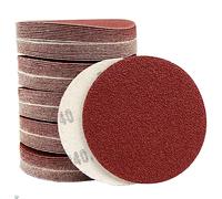 Lot de 100 feuilles de papier de verre floqué, disque de 4 à 100 mm, papier de verre à sec auto-agrippant, grain 40 à 2000, for meuleuse d'angle, for polisseuse(40grit)