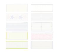 Lot de 100 feuilles de papier décoratif portable 5 x 14 cm pour scrapbooking, journal, planificateurs et projets d'artisanat, scrapbooking, journal
