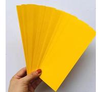 Lot de 100 feuilles de papier jaune taoïste, 26 x 10 cm