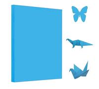 Lot de 100 feuilles de papier origami bleu A4 70 g/m² fait à la main - Papier pliable double face - 297 mm x 210 mm - Pour loisirs créatifs et loisirs créatifs