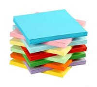 Lot de 100 feuilles de papier origami carré pour pliage de papier, adapté pour l'apprentissage des techniques traditionnelles japonaises de pliage (20 cm)