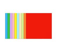 Lot de 100 feuilles de papier origami carrées de couleurs assorties de tailles variées pour pliage de papier, artisanat, projets de salle de t décorations, 10 cm