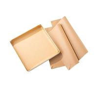 Lot de 100 feuilles de papier parchemin non traité 34 x 34 cm - Non collantes - Pré-découpées - Pour une cuisson et une cuisson faciles - Dans des poêles en demi-tôle - Parchemin revêtu de silicone