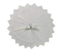 Lot de 100 feuilles de papier pour origami - Blanc - Motif floral - Gaufrage - Revêtement nacré - Pour papier pliant, grues d'origami, papier de scrapbooking