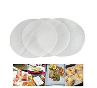 Lot de 100 feuilles de papier sulfurisé de 33 cm - Anti-adhésif - Anti-graisse - Papier sulfurisé - Pour hamburger, galette, cuisine, gril - 33 cm