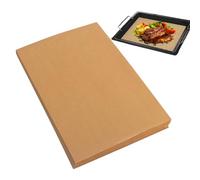 Lot de 100 feuilles de papier sulfurisé non blanchi anti-adhésif de 20,9 x 30,5 cm - Accessoires de cuisine pour biscuits, moules à gâteau, four, barbecue, cuisine, pâtisserie