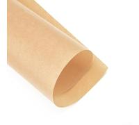 Lot de 100 feuilles de papier sulfurisé non blanchi prédécoupé pour la cuisson de biscuits, gâteaux, muffins, pains, pâtisseries, pas besoin de spray d'huile double couche