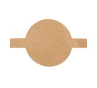 Lot de 100 feuilles de papier sulfurisé rond pour moules à gâteaux allant au four jusqu'à 270 °C - Revêtement anti-adhésif - Démoulage facile - Inserts en parchemin