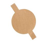 Lot de 100 feuilles de papier sulfurisé rond pour moules à gâteaux allant au four jusqu'à 270 °C - Revêtement anti-adhésif - Démoulage facile - Inserts en parchemin