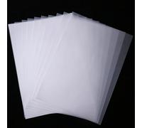 Lot de 100 feuilles de papier transparent A4, papier d'emballage, feuilles de papier de soie pour dessin, pompon, coffrets cadeaux de fête décorations artisanales