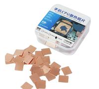 Lot de 100 feuilles de refroidissement en cuivre pour la gestion de la chaleur du processeur dans différents modèles de téléphone CPU Gaming Phone Electronics Repair Parts Management Dissipation de la