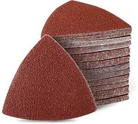 Lot de 100 feuilles de sandpaper triangulaires avec crochet et boucle Triangle Sanding Sheets Fit 3-1/8 Pouce Oscillating Multi Tool Sanding Pad 40-400 Grit