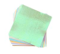 Lot de 100 feuilles papier origami pailleté, couleurs mélangées et brillantes, for scrapbooking, décoration, accessoires bricolage, pliage carré Pour Les Projets De Bricolage(7cmx14cm)