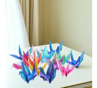 Lot de 100 feuilles papier origami pailleté irisé pliable for projets bricolage, décorations, cadeaux faits main, carrés colorés Pour Les Projets De Bricolage