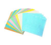Lot de 100 feuilles papier pailleté coloré for origami, for la fabrication cartes et le pliage Pour Les Projets De Bricolage