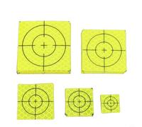 Lot de 100 feuilles réflecteurs pour tunnel (B) | Cinq tailles mixtes de 20 à 60 mm, 20 pièces chacune, adaptables à différentes distances, points de mesure précis