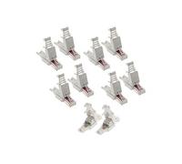 - Lot de 100 fiches RJ45 CAT 6 sans outil - Blanc