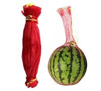 Lot de 100 filets de pastèque - Sacs de rangement réutilisables pour fruits et légumes - Grand sac à fruits pour le stockage de pastèques, de , Modèle ordinaire de 35 cm avec corde, Voir