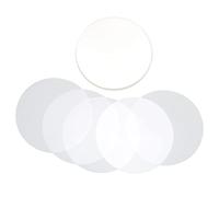 Lot de 100 Films Ronds Transparents en PVC pour Badges - 50 mm de Diamètre - Accessoires pour Machine à Badges - Compatible avec Presses à Chaud et à Froid - Idéal pour Créations