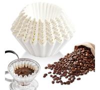 Lot de 100 Filtres à Café 80/200 mm pour Machine à Café, Compatibles avec Beem, Philips, Cuisinart, Gastroback, Blancs