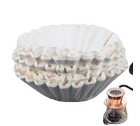 Lot de 100 filtres à café blancs ronds de rechange pour tasses à café infusées à froid | Accessoires de filtre à café de 18 cm | Filtre de machine à café | Panier de machine à café pour la maison