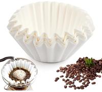 Lot de 100 filtres à café pour Beem, Phillips, Cuisinart, Gastroback, 80/200 mm, blancs