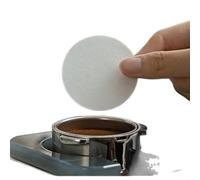 Lot de 100 filtres à café ronds en papier blanc pour cafetière compatible avec les machines à café coniques de 51 mm, 53 mm, 54 mm, 58 mm