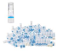 Lot de 100 filtres à cigarettes microporeux à trois filtrations multiples pour réduire les taches de goudron et de fumée pour cigarettes de taille standard Ø8 mm, un adaptateur est nécessaire pour