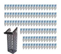 Lot de 100 filtres anti-peluches réutilisables anti-odeurs pour machine à laver - Pour une utilisation dans les maisons, appartements, hôtels, buanderies, machines à tambour et nettoyeurs de sol