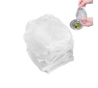 Lot de 100 filtres d'évier en maille élastique anti-choc, sacs de couvercle de vidange en maille - Pour les restes alimentaires, la saleté, les déchets