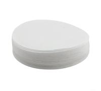 Lot de 100 filtres en papier pour cafetière expresso, 51 mm, 53 mm, 58 mm, pâte de bois brut pour optimiser l'efficacité du brassage et de l'extraction (53 mm)