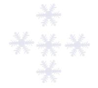 Lot de 100 flocons de neige - 4 cm - Étoile dorée - Flocons de neige métalliques - Paillettes pour décorations de Noël, mariage, Noël