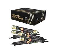 Lot de 100 Fontaines lumineuses durée 1 minute pour gâteau et bouteille de champagne, Bougie lumineuse d'ambiance pour anniversaire
