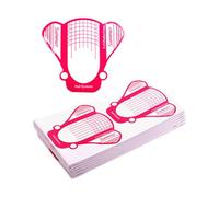 Lot de 100 formulaires d'extension d'ongles pour une utilisation professionnelle et domestique, manucure, fournitures d'entraînement pour débutants et salons