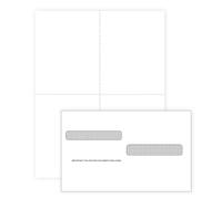 Lot de 100 formulaires fiscaux vierges W2 4 Up pour employés, compatibles avec Quickbooks Online, idéal pour le dépôt électronique, rks avec imprimantes laser ou jet d'encre, 100 feuilles et 100