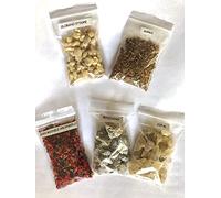 Lot de 100 g d'encens en grains Mirra, Olibano, Essence, Copal, Saint Michel Arcange, mélange de résines, sachets de 20 g x 5