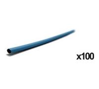 Lot de 100 gaines thermo rétractable 1m - Ø2,4/1,2 Bleu G