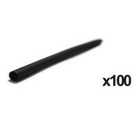 Lot de 100 gaines thermo rétractable 1m - Ø2,4/1,2 Noir G